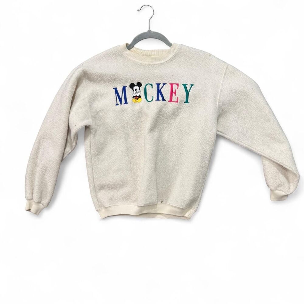 Mickey Mouse Disney Women's Cream Sweatshirt